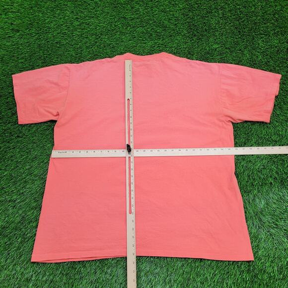 Vintage 80s Disney Mickey-Mouse Shirt XL 26x29 Salmon-Pink - Picture 3 of 15